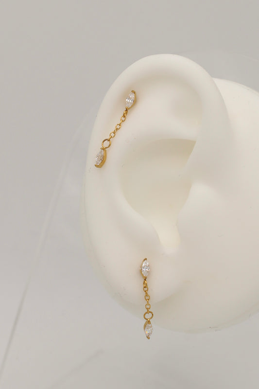 Ponzio Flatback Earring