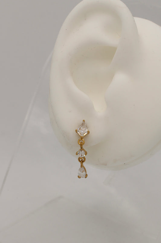 Finny Flatback Earring