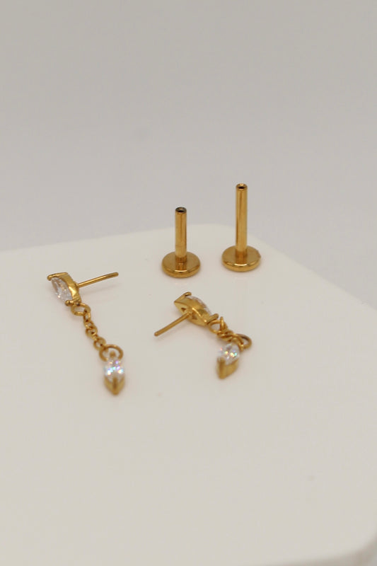 Ponzio Flatback Earring