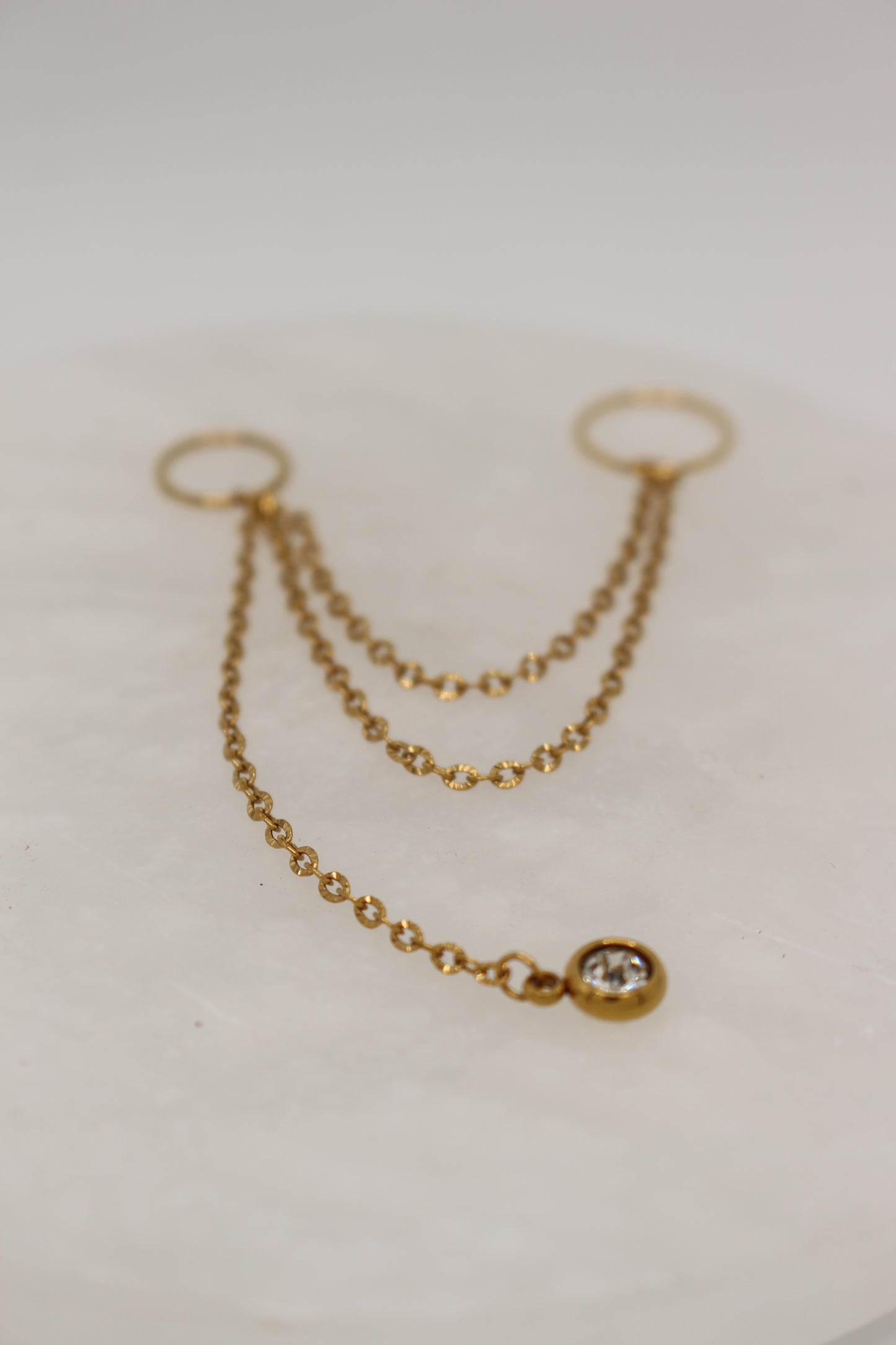 Waverly Huggie Chain Drop