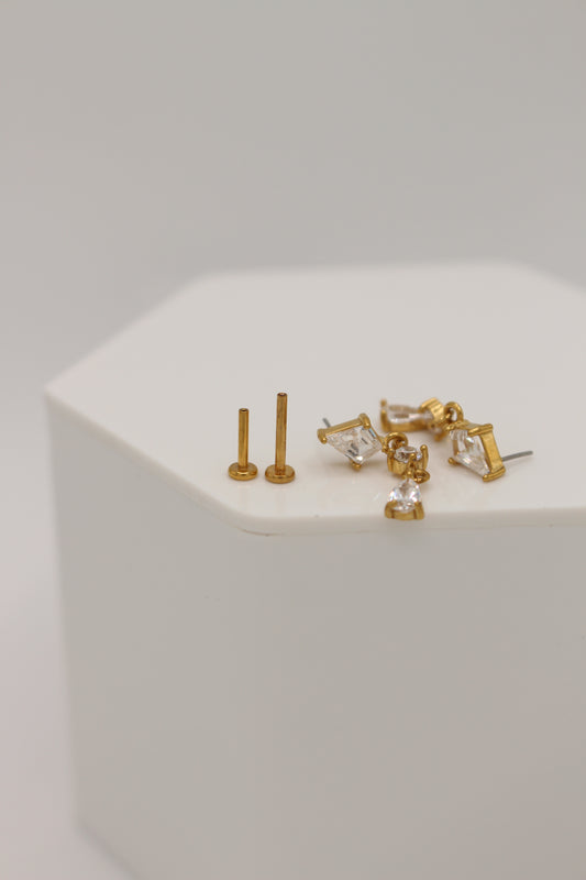 Finny Flatback Earring